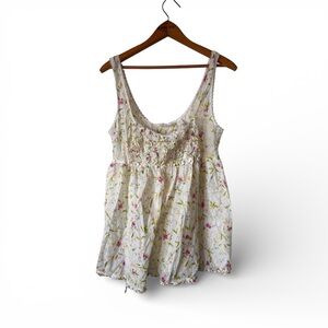 Victoria’s Secret Country Floral Babydoll Top Cottagecore Y2K Tank